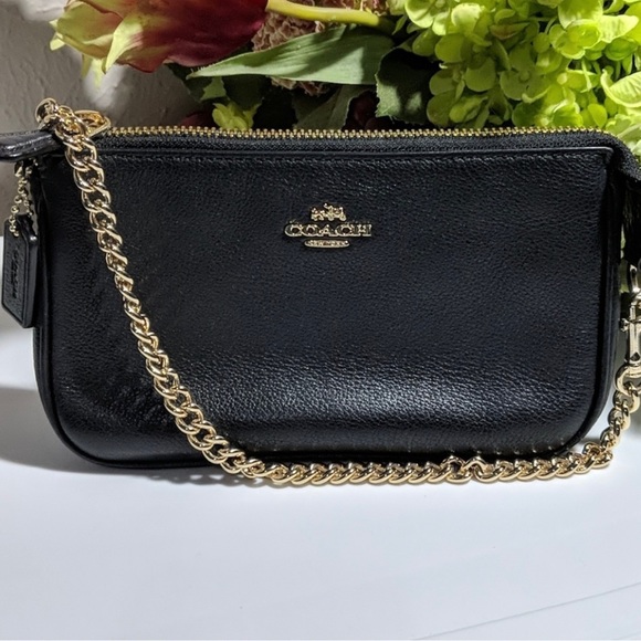 Coach Small Shoulder Bag - Black Leather